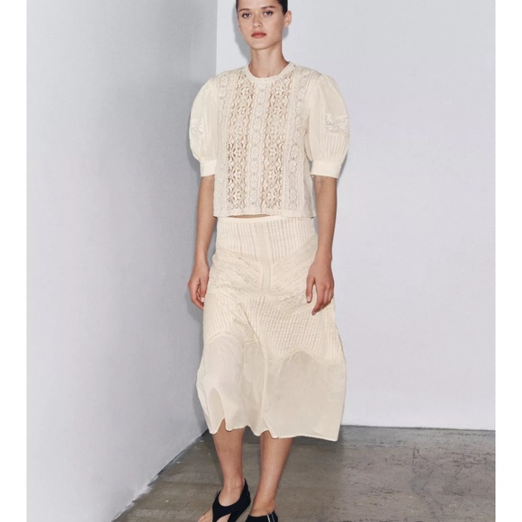 Zara lace skirt and top set - Picture 1 of 7